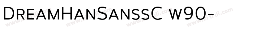 DreamHanSanssC w90字体转换